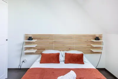 Un ou plusieurs lits dans un hébergement de l'établissement Le belle vue à Horbourg-Whir