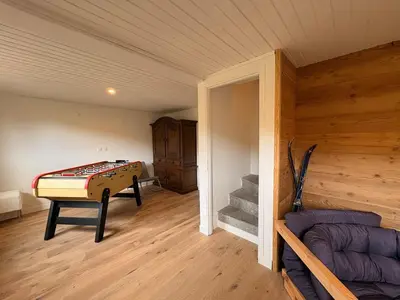 Un ou plusieurs lits dans un hébergement de l'établissement Chalet 14pers - jacuzzi&sauna - La Bresse