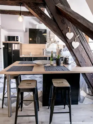 Cuisine ou kitchenette dans l'établissement Gîte Au Coeur De Ribeauvillé
