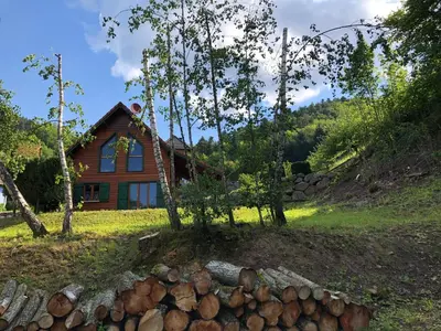 Paysage naturel près de le chalet