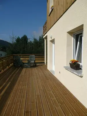 Balcon ou terrasse dans l'établissement AB Bel appartement 1 à 4 pers face vallée 3 étoiles WIFI