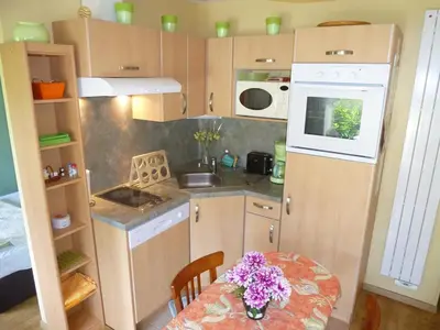 Cuisine ou kitchenette dans l'établissement D1 Very nice studio of 1 à 4 pers 3 stars WiFi