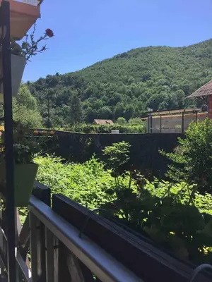 Vue générale sur la montagne ou vue sur la montagne depuis l'appartement
