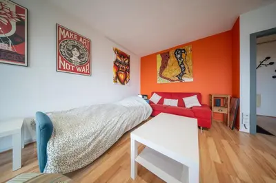 Un ou plusieurs lits dans un hébergement de l'établissement Marne 29 Logement Mulhouse Proche Tram Autoroute
