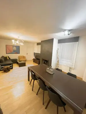 Télévision ou salle de divertissement dans l'établissement Bale 23 Magnifique Logement 6 Pers Parking Prive