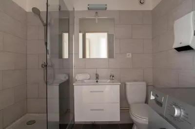 Salle de bains dans l'établissement Bel appartement au centre de Colmar