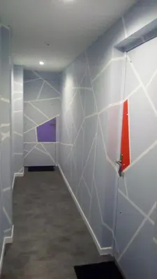 Salle de bains dans l'établissement Residence du Parc