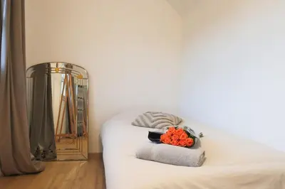 Un ou plusieurs lits dans un hébergement de l'établissement Au coin du feu, Authentic & Natural