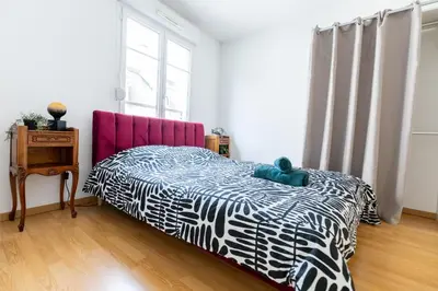 Un ou plusieurs lits dans un hébergement de l'établissement Theatre 27 Logement Hyper Centre Mulhouse Parking