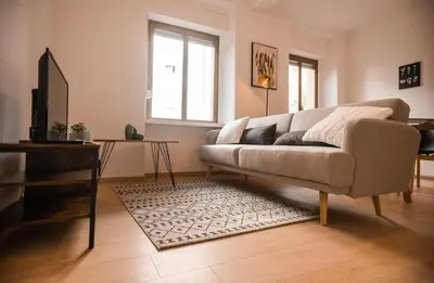 Coin salon dans l'établissement Port 10 Appartement 6 Pers Proche Gare Mulhouse