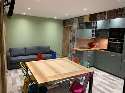 Cuisine ou kitchenette dans l'établissement Le BH 22