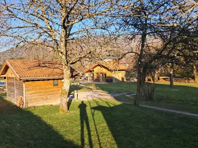 Paysage naturel près de le chalet