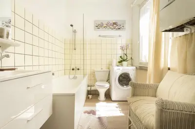 Salle de bains dans l'établissement Apartments Center Colmar