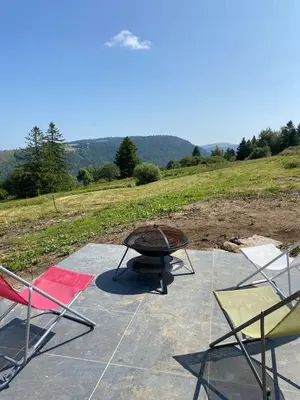Paysage naturel près de le chalet