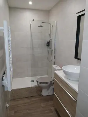 Salle de bains dans l'établissement Gite Villa Turckheim