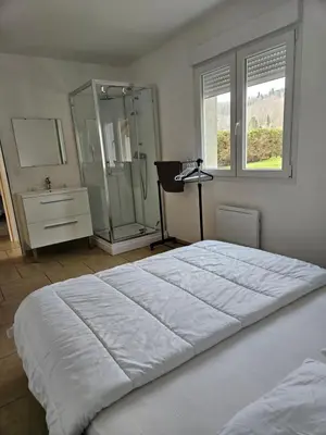 Un ou plusieurs lits dans un hébergement de l'établissement Le gîte des Vosges 1