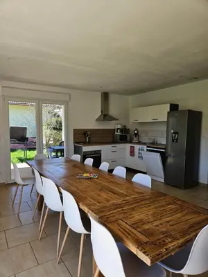 Cuisine ou kitchenette dans l'établissement Le gîte des Vosges 1