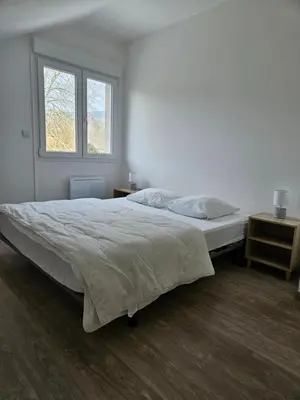 Un ou plusieurs lits dans un hébergement de l'établissement Le gîte des Vosges 2