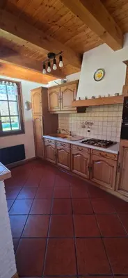 Cuisine ou kitchenette dans l'établissement Gite Douce Quiétude 13 route des evelines