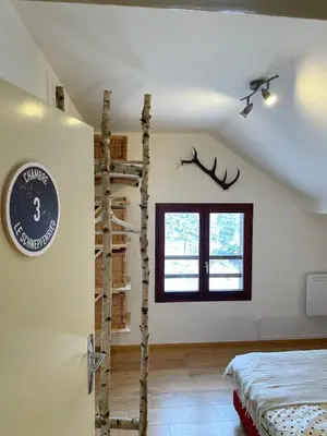 Un ou plusieurs lits dans un hébergement de l'établissement Appartement de montagne - Station du Schnepfenried