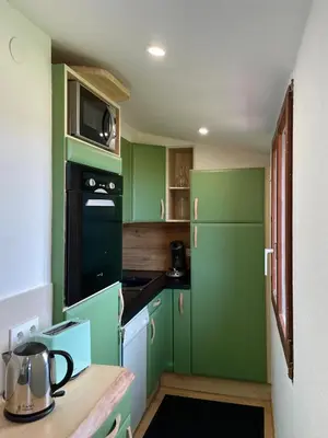 Cuisine ou kitchenette dans l'établissement Appartement de montagne - Station du Schnepfenried