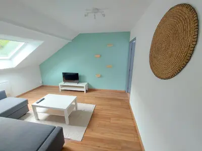 Télévision ou salle de divertissement dans l'établissement Cosy 4 - Audincourt centre