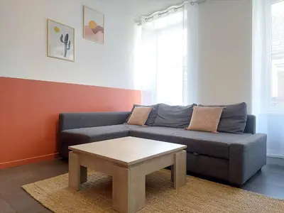 Coin salon dans l'établissement Cosy 1 - Mulhouse centre