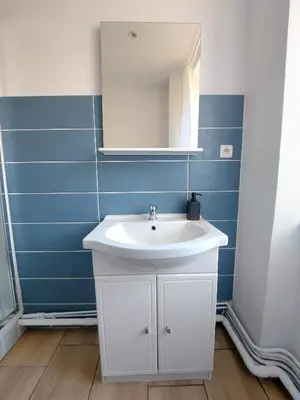 Salle de bains dans l'établissement Cosy 1 - Mulhouse centre