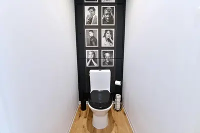Salle de bains dans l'établissement Hugo et Compagnie