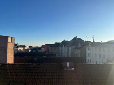 Vue générale sur Belfort ou vue de la ville depuis l'appartement