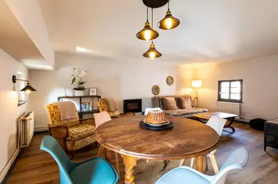 Coin salon dans l'établissement Au Vieux Porche Colmar