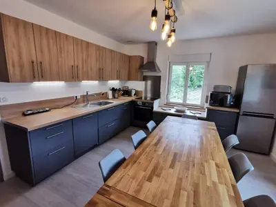 Cuisine ou kitchenette dans l'établissement Gite du Gehan #Vosges #Ski #Nature