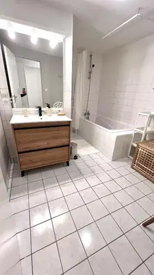 Salle de bains dans l'établissement L'escapade Vosgienne