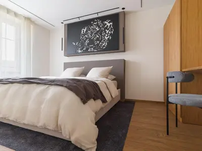 Un ou plusieurs lits dans un hébergement de l'établissement Ma.maison