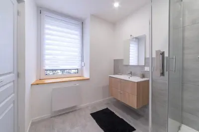 Salle de bains dans l'établissement ALMA BIG Bel Appartement Proche Gare Mulhouse