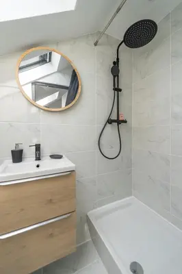 Salle de bains dans l'établissement Studio G Quai de l Alma Mulhouse