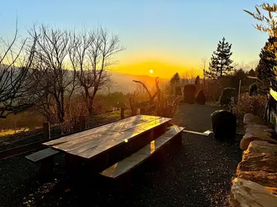 Lever ou coucher de soleil vu de la villa ou à proximité