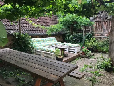 Jardin de l'établissement Le Grand Cru de Sophie