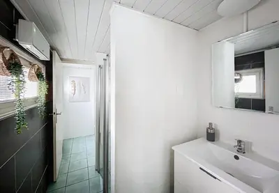 Salle de bains dans l'établissement Le Gite de Lisa