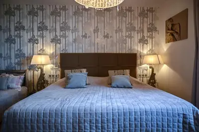 Un ou plusieurs lits dans un hébergement de l'établissement Villa La Romance - Villa Spacieuse & Luxueuse - Parking Gratuit