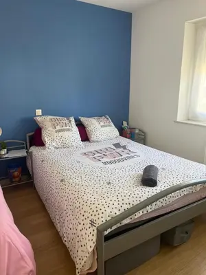 Un ou plusieurs lits dans un hébergement de l'établissement Les chambres de Marie