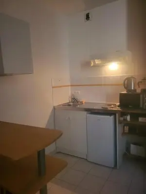 Cuisine ou kitchenette dans l'établissement Appolon