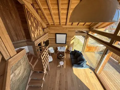 Coin salon dans l'établissement Lumen Wood