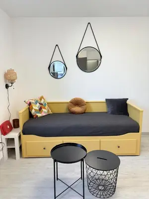 Coin salon dans l'établissement Appartement Louise Pro et Séjour à Mulhouse pour 4 personnes