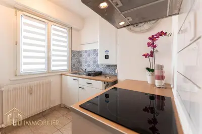 Cuisine ou kitchenette dans l'établissement Le Refuge - Colmar