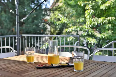 Boissons dans l'établissement le refuge fleuri T5 avec terrasse et jardin