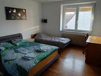 Un ou plusieurs lits dans un hébergement de l'établissement Maison village