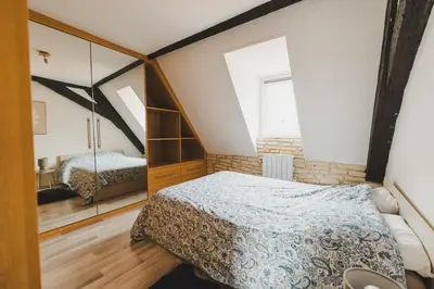Un ou plusieurs lits dans un hébergement de l'établissement Le Bretzel Mulhouse