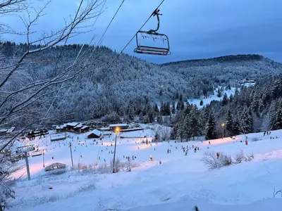 L'établissement Le cocon de La Bresse en hiver