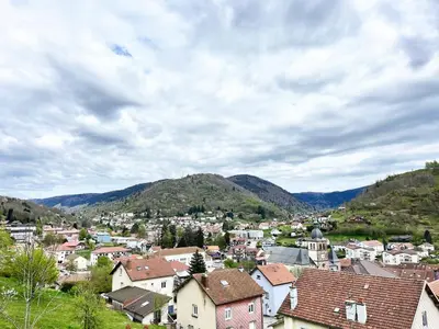 Vue générale sur la montagne ou vue sur la montagne depuis l'appartement